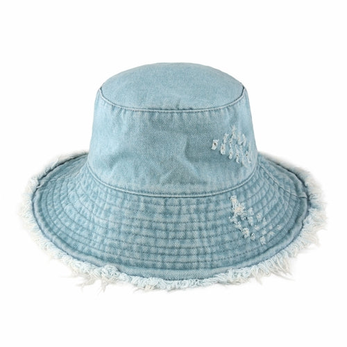 Wide Brim UV Protection Bucket Hat