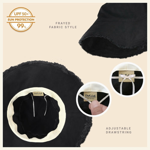Wide Brim UV Protection Bucket Hat