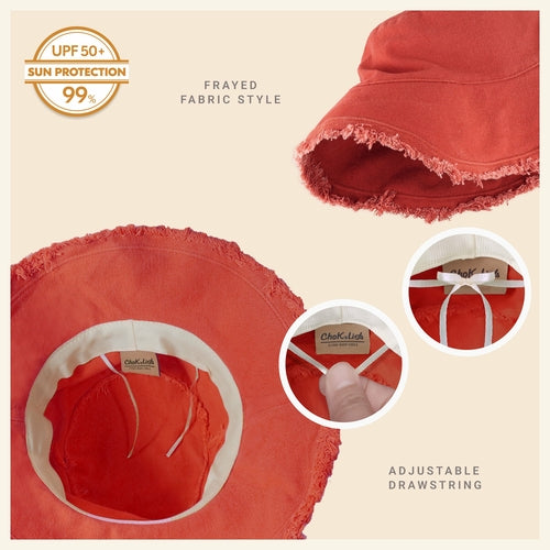 Wide Brim UV Protection Bucket Hat
