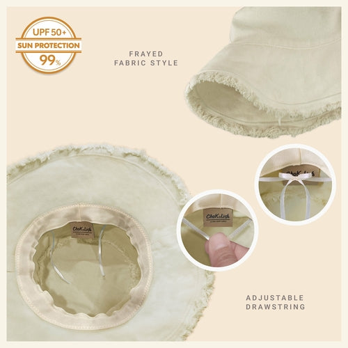 Wide Brim UV Protection Bucket Hat