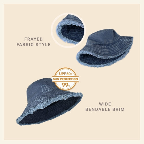 Wide Brim UV Protection Bucket Hat