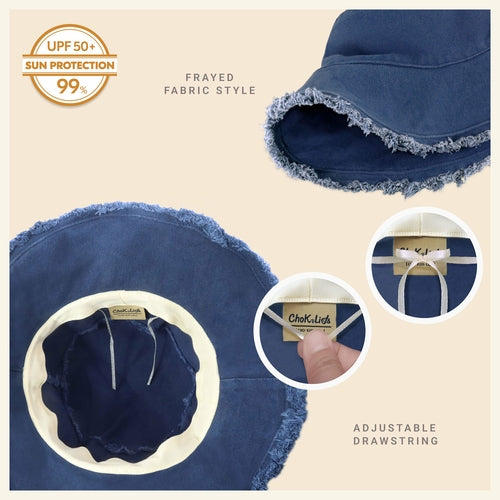 Wide Brim UV Protection Bucket Hat