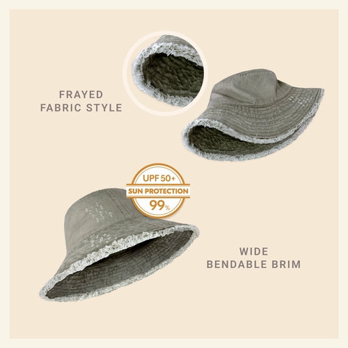 Wide Brim UV Protection Bucket Hat