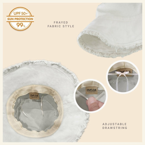 Wide Brim UV Protection Bucket Hat